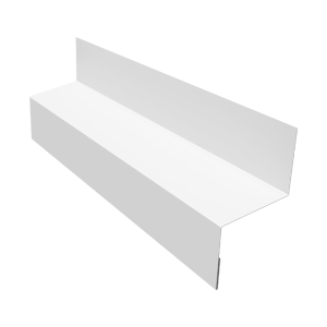 Отлив межэтажный 35 0,45 Drap с пленкой RAL 9003 сигнальный белый (3м)