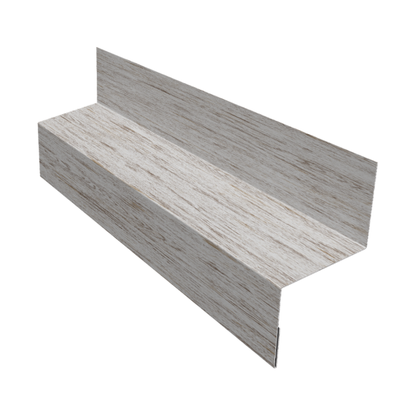 Отлив межэтажный 35 0,45 Print Elite Snow Wood TwinColor (2м)