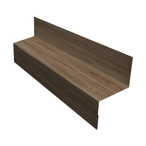 Отлив межэтажный 35 0,45 Print Elite White Wood TwinColor (3м)