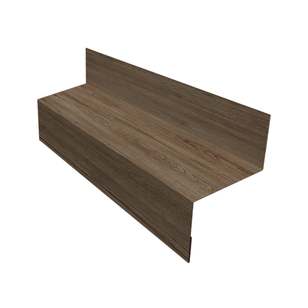 Отлив межэтажный 45 0,45 Print Elite White Wood TwinColor (3м)