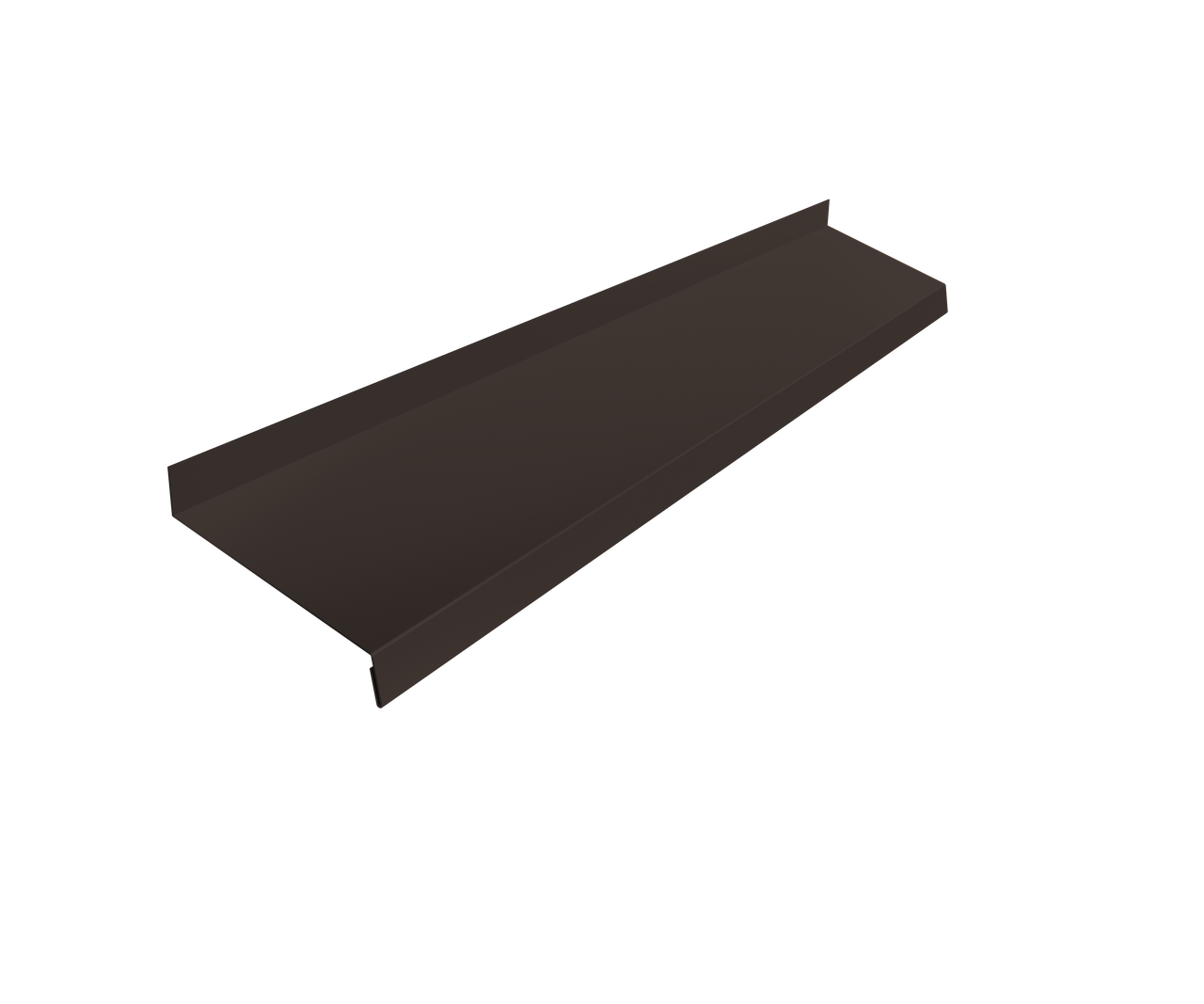 Отлив простой 100 0,45 Drap ST RR 32 темно-коричневый (2м)