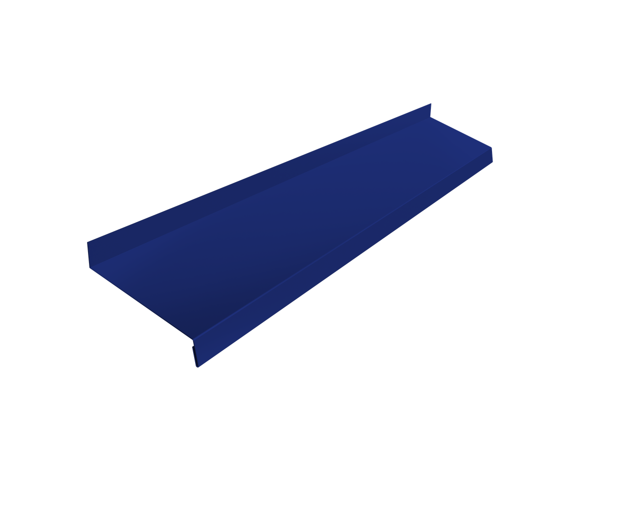 Отлив простой 100 0,45 PE с пленкой RAL 5002 ультрамариново-синий (3м)