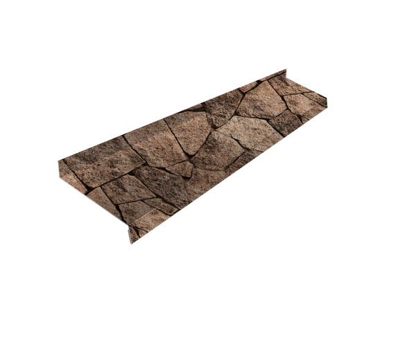 Отлив простой 100 0,45 Print Elite King Stone TwinColor (3м)