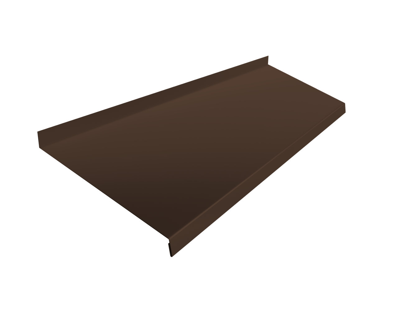 Отлив простой 200 0,7 PE с пленкой RAL 8017 шоколад (2м)