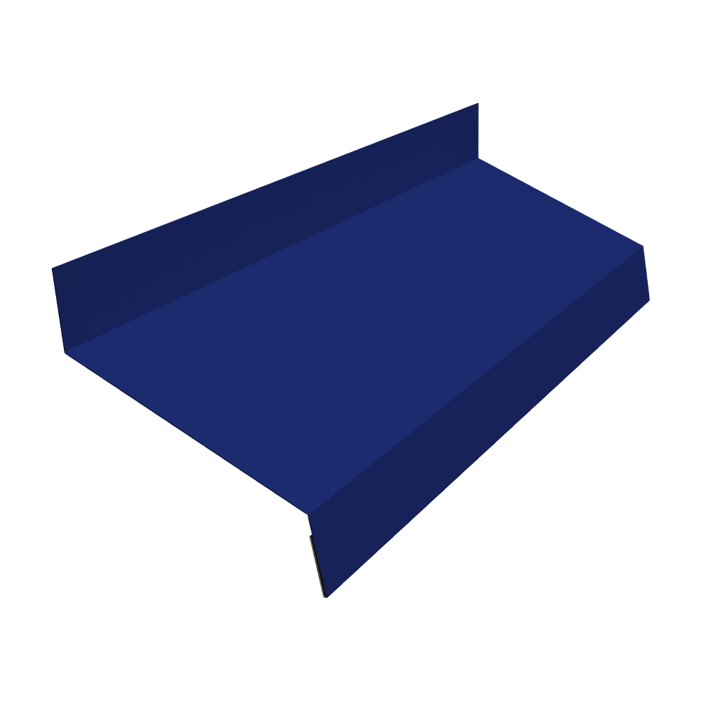 Отлив простой 70 0,45 PE с пленкой RAL 5002 ультрамариново-синий (3м)