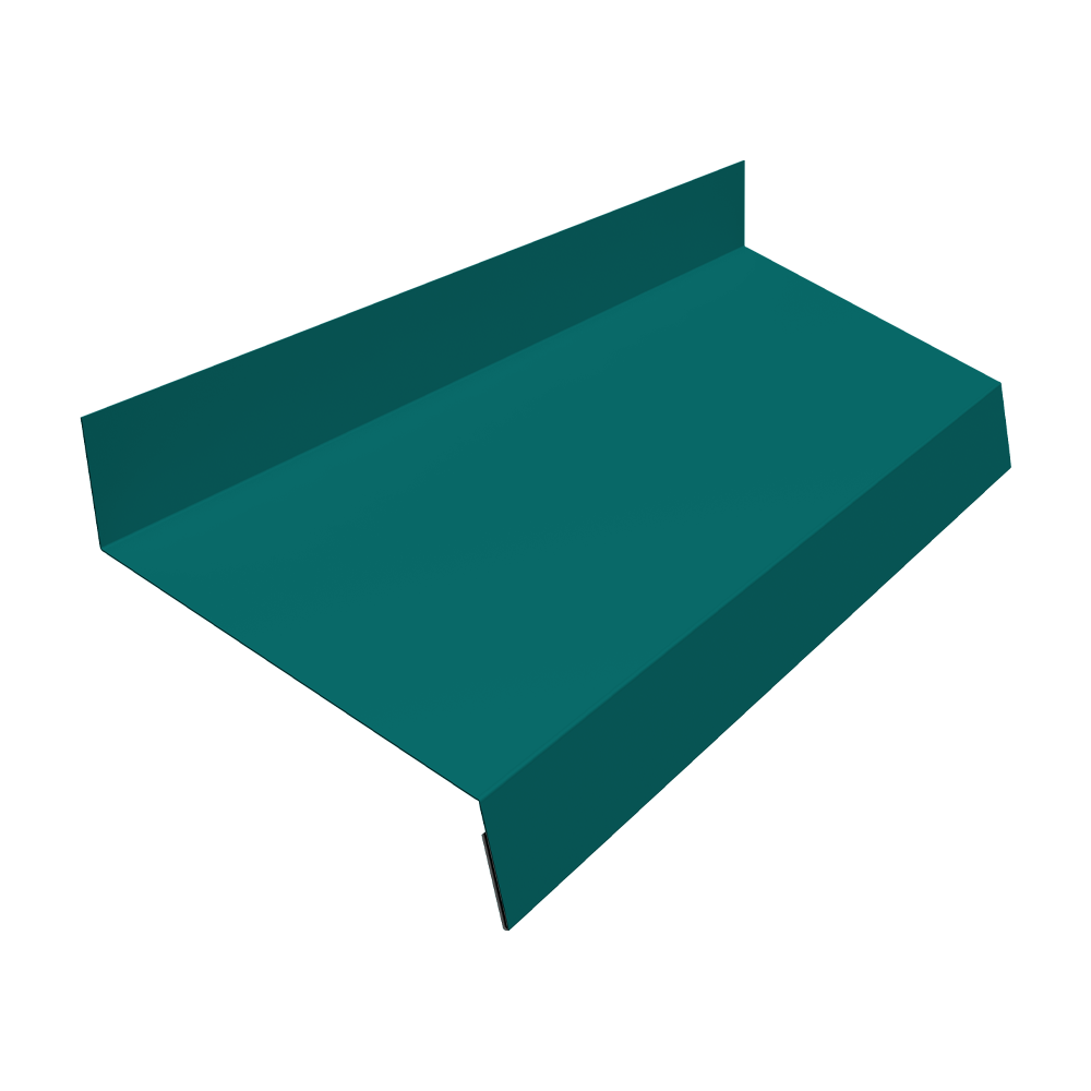 Отлив простой 70 0,45 PE с пленкой RAL 5021 водная синь (3м)
