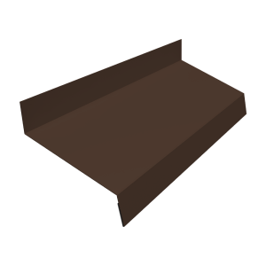 Отлив простой 70 0,45 PE с пленкой RAL 8017 шоколад (2м)