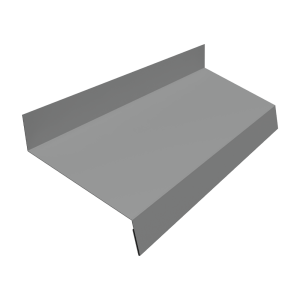 Отлив простой 70 0,45 PE с пленкой RAL 9006 бело-алюминиевый (2м)