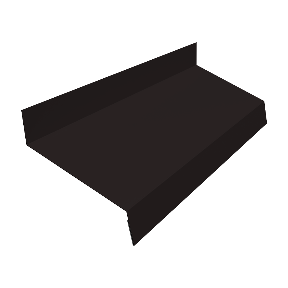 Отлив простой 70 0,5 Rooftop Бархат RAL 9005 черный (2м)