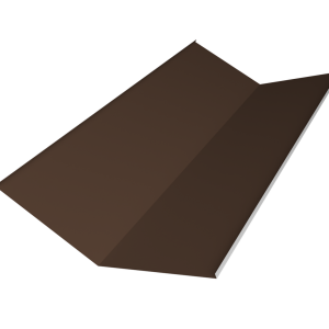 Планка ендовы нижней 300х300 0,5 Satin Matt RAL 8017 шоколад (2м)