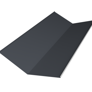 Планка ендовы нижней 300х300 0,5 Satin Matt TX RAL 7024 мокрый асфальт (3м)
