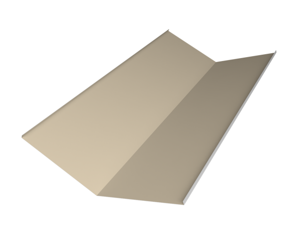 Планка ендовы нижней 300х300 0,5 Satin с пленкой RAL 1015 светлая слоновая кость (2м)