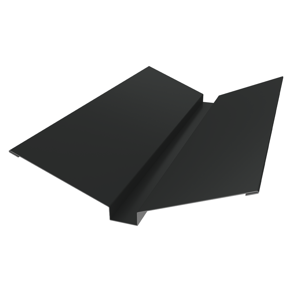 Планка ендовы верхней 115х30х115 0,5 GreenCoat Pural BT, matt RR2H3 (RAL 7016 антрацитово-серый) (2м)