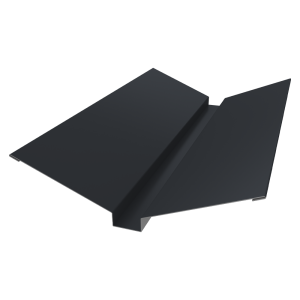 Планка ендовы верхней 115х30х115 0,5 Satin Matt TX RAL 7024 мокрый асфальт (2м)
