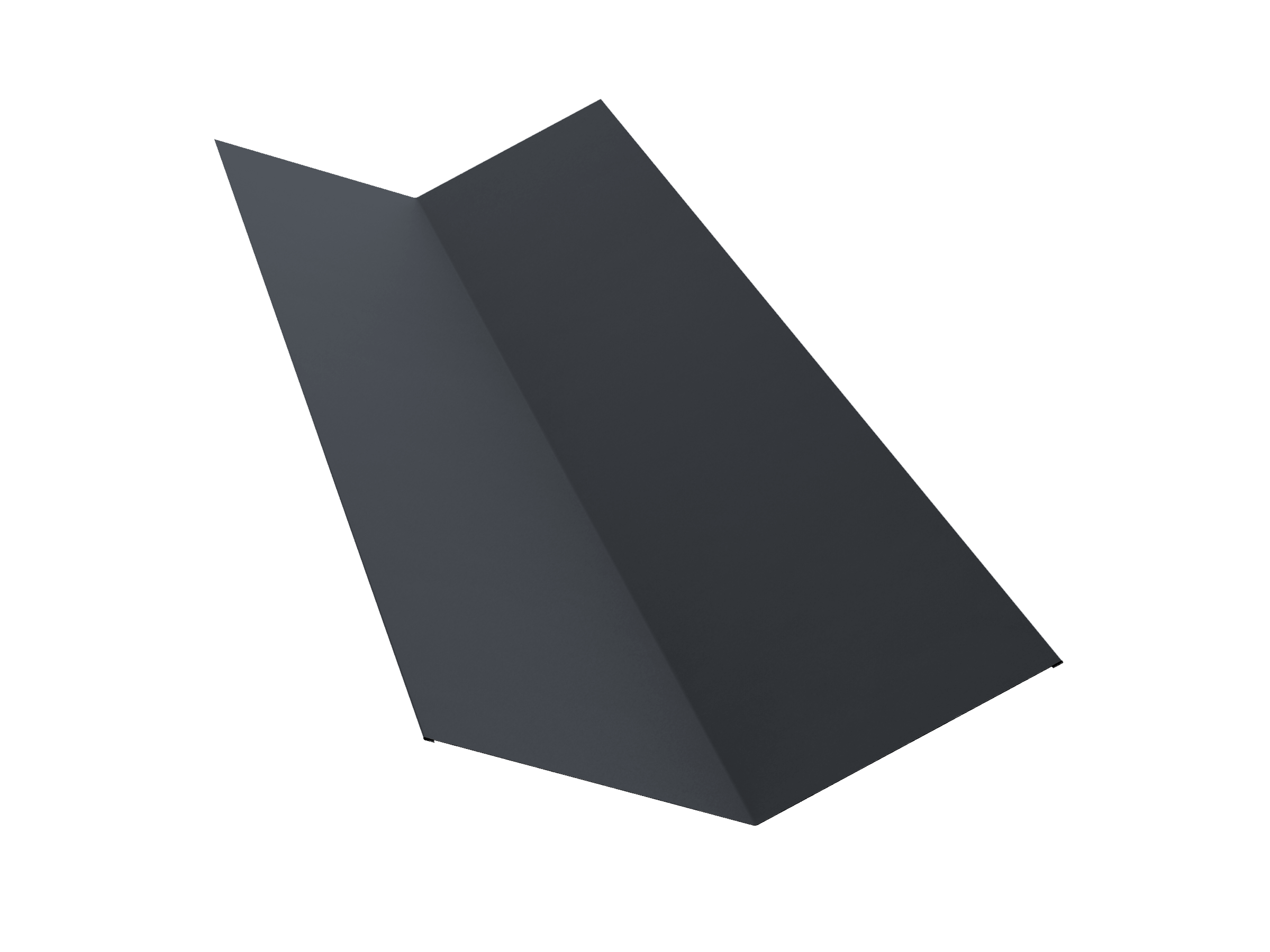 Планка ендовы верхней 145х145 0,45 Drap RAL 7024 мокрый асфальт (2м)