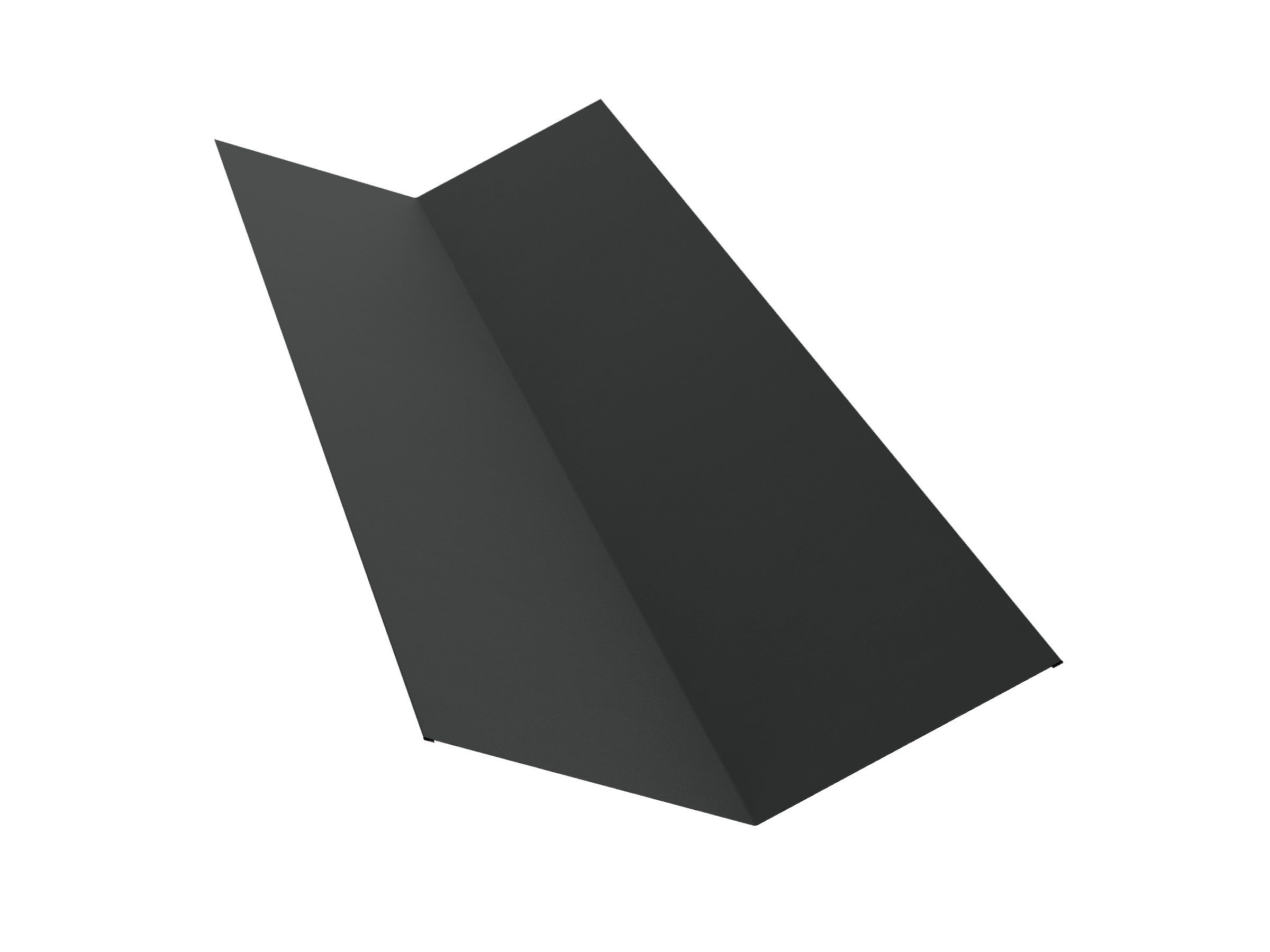 Планка ендовы верхней 145х145 0,45 Drap TX RAL 7016 антрацитово-серый (2м)