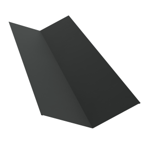 Планка ендовы верхней 145х145 0,5 Rooftop Бархат RAL 7016 антрацитово-серый (3м)