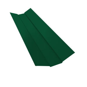 Планка ендовы верхней 95х80х95 0,45 Drap RAL 6005 зеленый мох (2м)