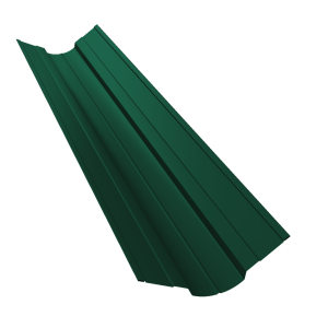 Планка ендовы верхней фигурной 70x70 0,45 Drap RAL 6005 зеленый мох (3м)