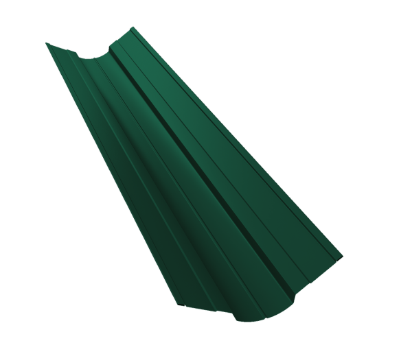 Планка ендовы верхней фигурной 70x70 0,5 Satin Matt RAL 6005 зеленый мох (2м)
