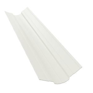 Планка ендовы верхней фигурной 70x70 0,5 Satin с пленкой RAL 9003 сигнальный белый (2м)