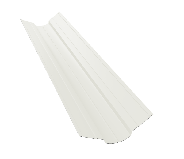Планка ендовы верхней фигурной 70x70 0,5 Satin с пленкой RAL 9003 сигнальный белый (2м)
