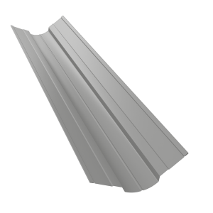 Планка ендовы верхней фигурной 70x70 0,5 Satin с пленкой RAL 9006 бело-алюминиевый (2м)