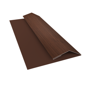 Планка финишная Блок-Хаус new Grand Line 0,45 Print Elite Choco Wood TwinColor (2м)