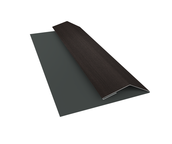 Планка финишная Блок-Хаус new Grand Line 0,45 Print Elite Coffee Wood TwinColor (2м)