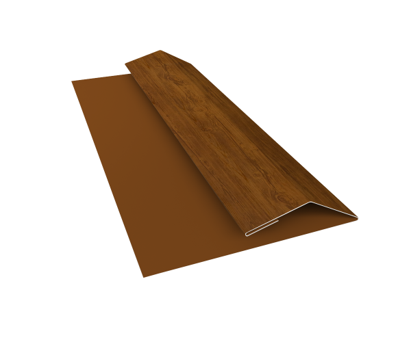 Планка финишная Блок-Хаус new Grand Line 0,45 Print Elite Golden Wood TwinColor (3м)