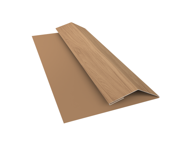 Планка финишная Блок-Хаус new Grand Line 0,45 Print Elite Honey Wood TwinColor (2м)