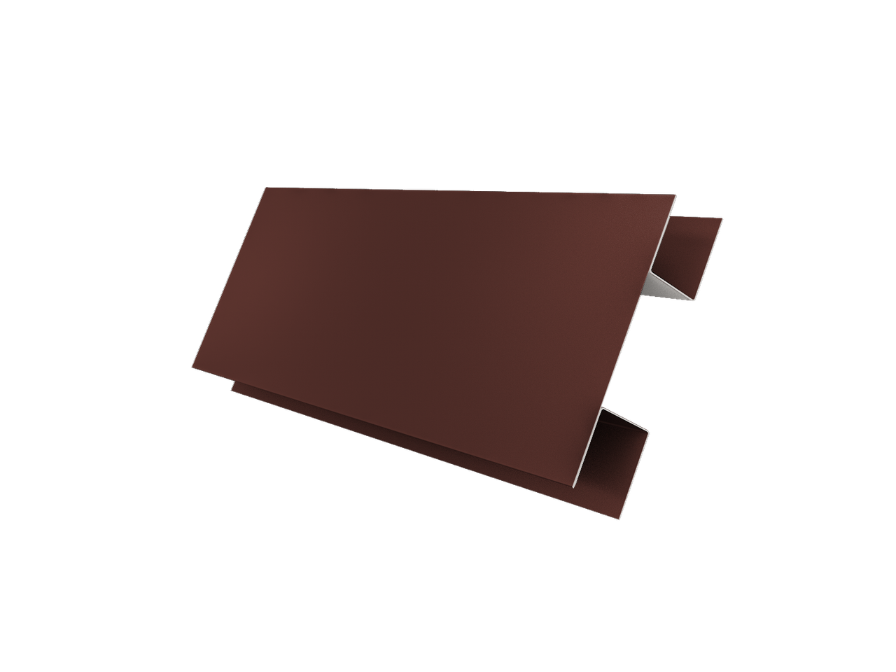 Планка H-образная Блок-Хаус new Grand Line 0,45 PE с пленкой RAL 3009 оксидно-красный (3м)