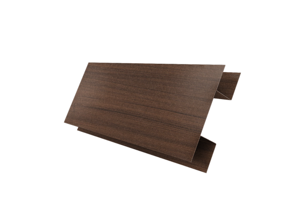 Планка H-образная Блок-Хаус new Grand Line 0,45 Print Elite Choco Wood TwinColor (3м)