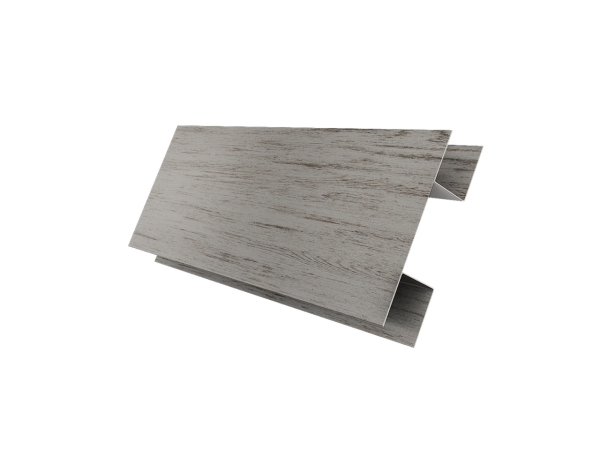 Планка H-образная Блок-Хаус new Grand Line 0,45 Print Elite Snow Wood TwinColor (3м)
