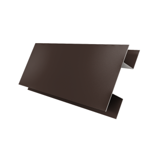 Планка H-образная Блок-Хаус new Grand Line 0,5 Satin Matt RAL 8017 шоколад (3м)