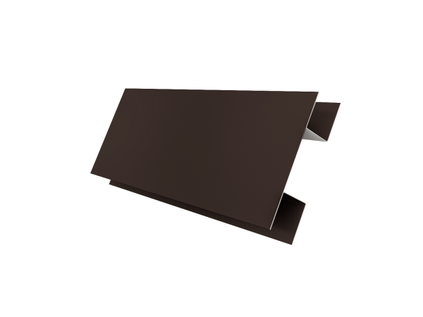 Планка H-образная Экобрус 0,45 Drap TX RR 32 темно-коричневый (3м)