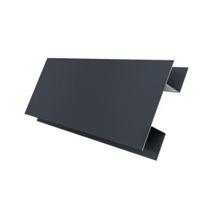 Планка H-образная Экобрус 0,5 PurLite Matt RAL 7024 мокрый асфальт (2м)