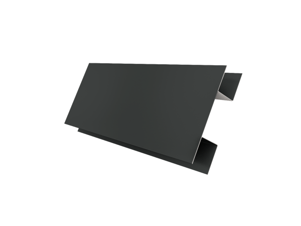 Планка H-образная Экобрус 0,5 Satin Matt RAL 7016 антрацитово-серый (2м)