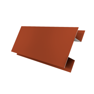 Планка H-образная Экобрус 0,5 Satin Matt RAL 8004 терракота (3м)
