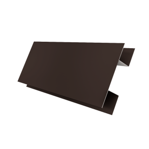 Планка H-образная Экобрус 0,5 Satin Matt RR 32 темно-коричневый (2м)