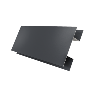 Планка H-образная стыковочная сложная 0,5 Satin Matt RAL 7024 мокрый асфальт (3м)