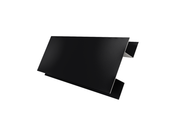 Планка H-образная стыковочная сложная 0,5 Satin Matt RAL 9005 черный (2м)