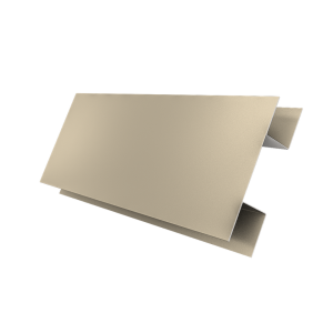 Планка H-образная стыковочная сложная 0,5 Satin с пленкой RAL 1015 светлая слоновая кость (3м)