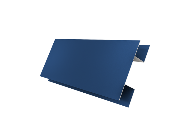 Планка H-образная стыковочная сложная 0,5 Satin с пленкой RAL 5005 сигнальный синий (2м)