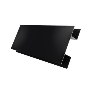 Планка H-образная стыковочная сложная 0,5 Satin с пленкой RAL 9005 черный (2м)
