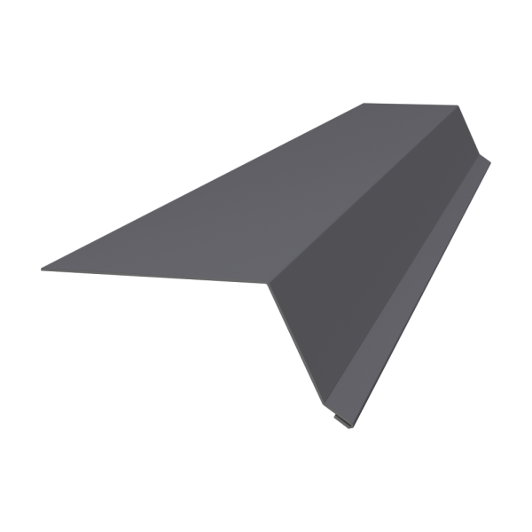 Планка капельник 100х55 0,4 PE с пленкой RAL 7004 сигнальный серый (3м)