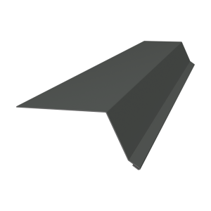 Планка капельник 100х55 0,45 PE с пленкой RAL 7005 мышино-серый (3м)