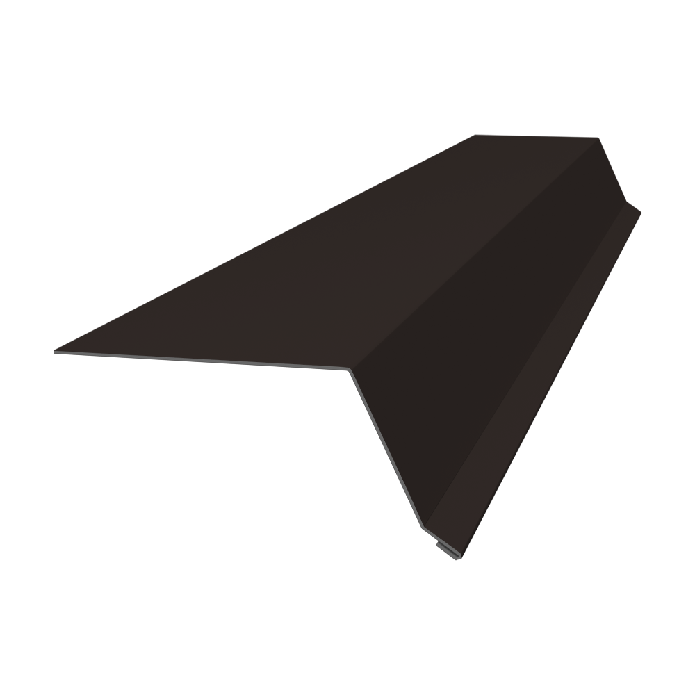 Планка капельник 100х55 0,5 PurLite Matt RR 32 темно-коричневый (2м)