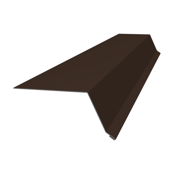 Планка капельник 100х55 0,5 Satin с пленкой RAL 8017 шоколад (2м)