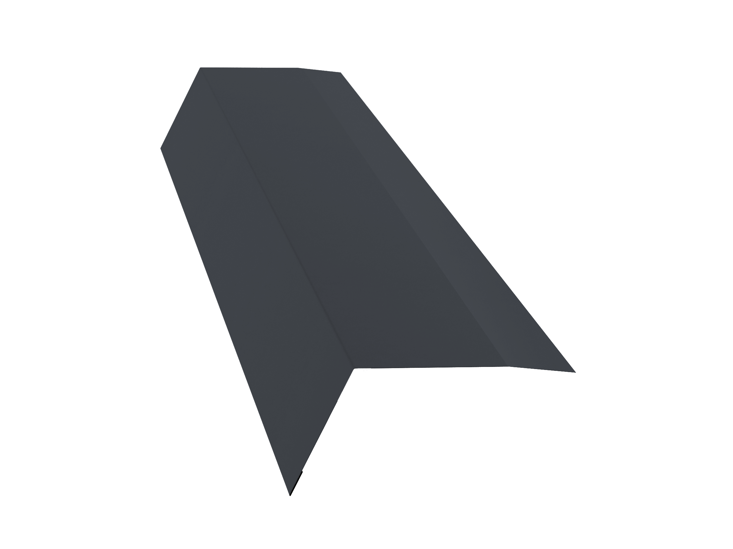 Планка карнизная 100х65 0,4 PE-Double с пленкой RAL 7024 мокрый асфальт (2м)